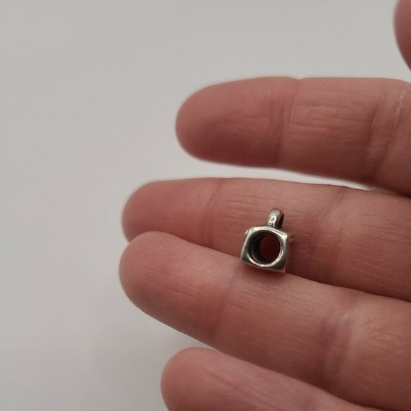 Pandora Purse / Handbag with Pink CZ Sterling Charm Retired 790309PCZ - Used - Picture 4 of 4